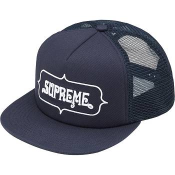 Navy Supreme Highest Mesh Back 5-Panel Hats | Supreme 499LH